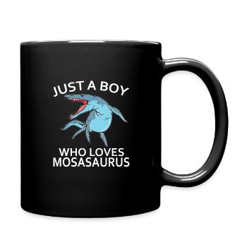 Biologiste marin Mosasaurus Time Dinosaures - Mug uni - noir - Droite