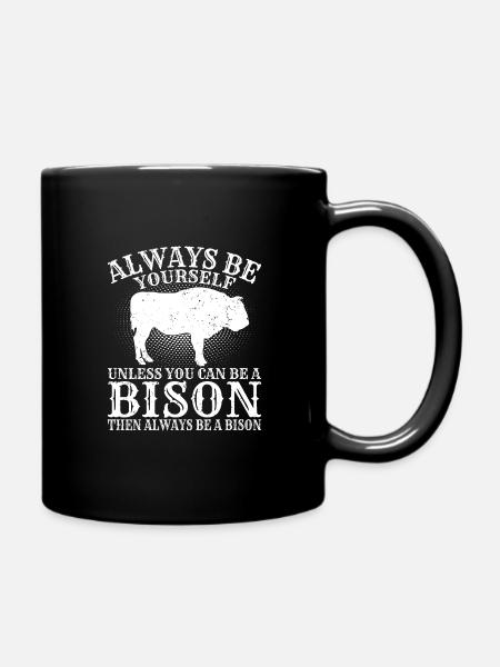 Bison Buffalo Parc de Yellowstone - Mug uni - noir