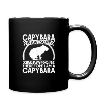 Capybara Rongeur Capybara Capybara - Mug uni - noir - Droite
