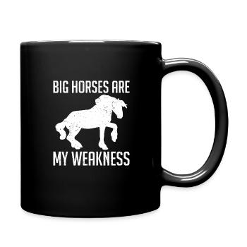 Clydesdale Cold Blood Horse Écosse Cheval - Mug uni - noir - Droite