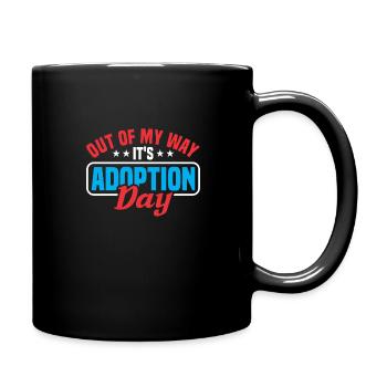 Adopts Adopts Foster Father Foster Mother - Full Colour Mug - black - Right