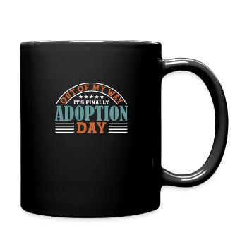 Adopts Adopts Foster Father Foster Mother - Full Colour Mug - black - Right