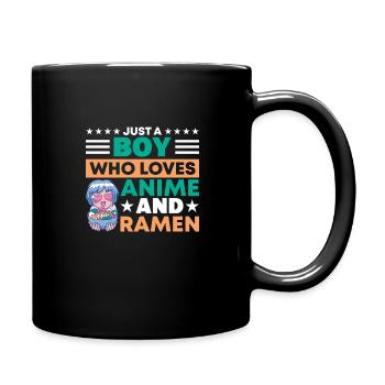 Ramen Anime Japan Noodles Japanese Food - Full Colour Mug - black - Right