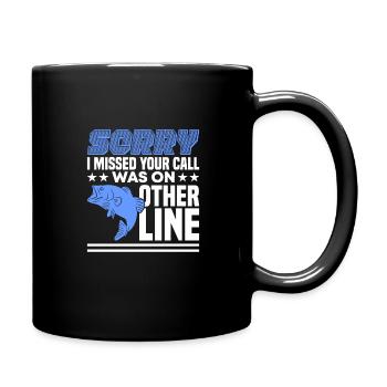 Pêche Pêche Pêcheur Pêche Canne à pêche - Mug uni - noir - Droite