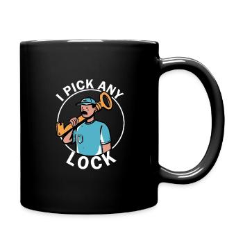 Technologie de sécurité de serrurier - Mug uni - noir - Droite