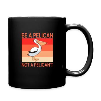 Pelican Pelicans Birds Waterfowl - Full Colour Mug - black - Right