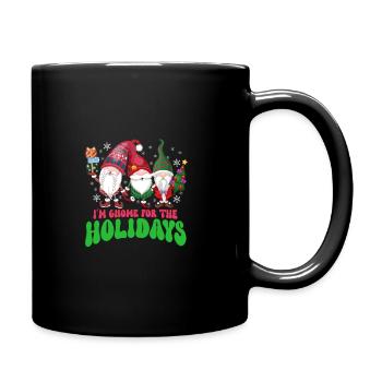 Garden Gnomes Gnome Lover Funny Gnome Gardening - Full Colour Mug - black - Right
