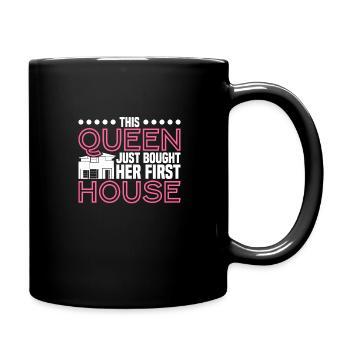 Queen bought homeowner homeowner - Full Colour Mug - black - Right