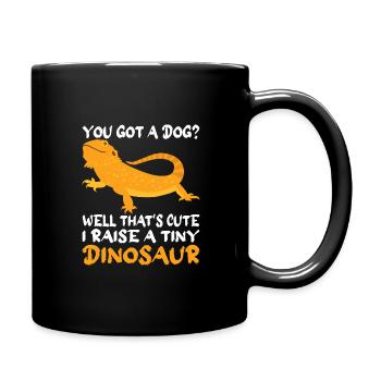 Bearded Dragon Lizard Bartgame Reptiles Gift - Full Colour Mug - black - Right