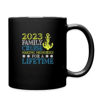 Coole Kreuzfahrt Kreuzfahrtschiff Familienurlaub - Tasse einfarbig - Schwarz - Rechts
