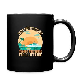 Coole Kreuzfahrt Kreuzfahrtschiff Familienurlaub - Tasse einfarbig - Schwarz - Rechts
