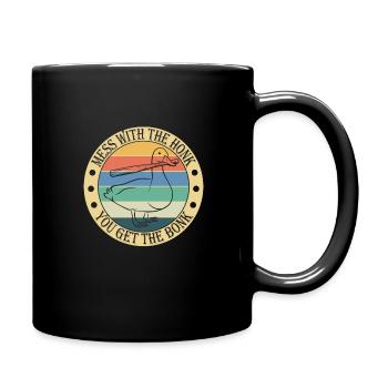 Gänse Messe Gans Geschenk - Tasse einfarbig - Schwarz - Rechts