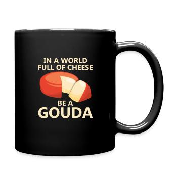 Cheese Gouda Ricotta Clothing - Full Colour Mug - black - Right