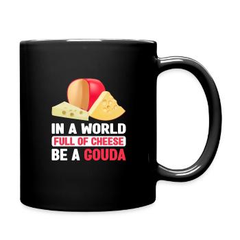 Cheese Gouda Ricotta Clothing - Full Colour Mug - black - Right