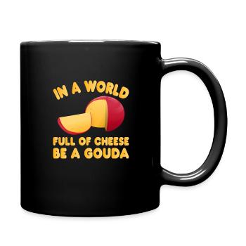 Cheese Gouda Ricotta Clothing - Full Colour Mug - black - Right