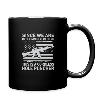 pistol policeman gun owner soldier Bundeswehr - Full Colour Mug - black - Right