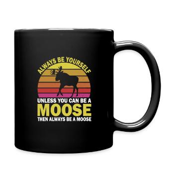 Funny Elk Deer Clothing - Full Colour Mug - black - Right