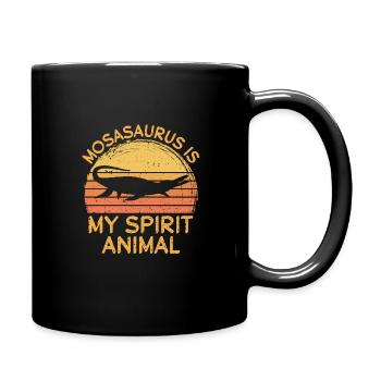 Biologiste marin Mosasaurus Time Dinosaur - Mug uni - noir - Droite