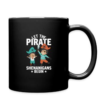 Die Piraten -Shenanigans Crossbones Freeboter - Tasse einfarbig - Schwarz - Rechts