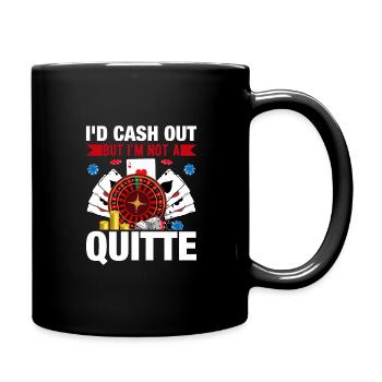 Jeu de cartes Joueur de cartes Poker - Mug uni - noir - Droite