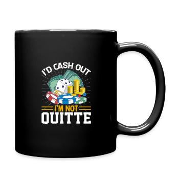 Jeu de cartes Joueur de cartes Poker - Mug uni - noir - Droite