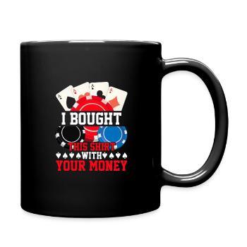 Card Game Card Players Poker - Full Colour Mug - black - Right