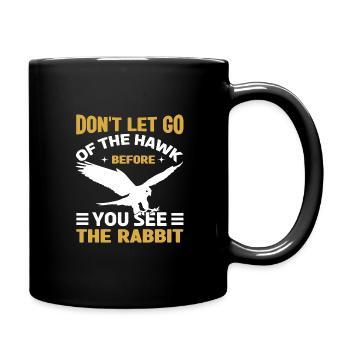 Falconer Falconry Falcon Ornithology Falcon - Tasse einfarbig - Schwarz - Rechts
