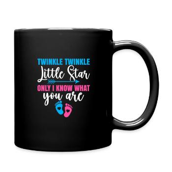 Fête de révélation de genre Baby Shower Little Star - Mug uni - noir - Droite