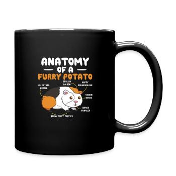 Anatomie d’un vêtement d’amoureux du cochon d’Inde - Mug uni - noir - Droite