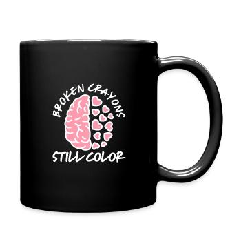 Mental Health Awareness - Full Colour Mug - black - Right