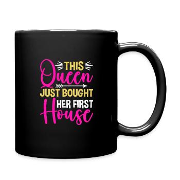 La reine achète un propriétaire de maison - Mug uni - noir - Droite