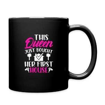 La reine achète un propriétaire de maison - Mug uni - noir - Droite