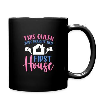 La reine achète un propriétaire de maison - Mug uni - noir - Droite