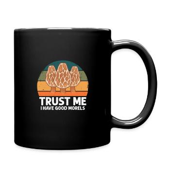 Morel Mushroom Hunting Nicht Alle Wanderer - Tasse einfarbig - Schwarz - Rechts