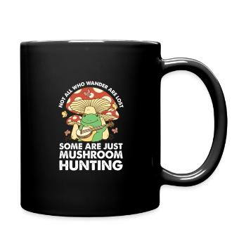 Morel Mushroom Hunting Nicht Alle Wanderer - Tasse einfarbig - Schwarz - Rechts