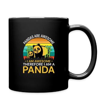 Les pandas sont un excellent design de pander pour les enfants - Mug uni - noir - Droite