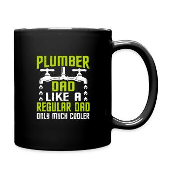 Rohrschlosser Klempner Rohleger Bauarbeiter - Tasse einfarbig - Schwarz - Rechts