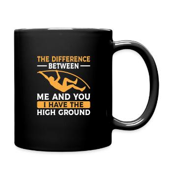 Stabhochsprung Stabspringer Leichtathletik - Tasse einfarbig - Schwarz - Rechts