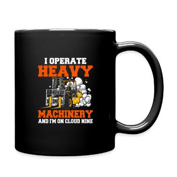 Gabelstaplerfahrer Gabelstapler Staplerfahrer - Tasse einfarbig - Schwarz - Rechts