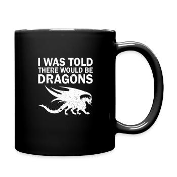 Dragon Dragon Design Mythical Creatures Fantasy - Full Colour Mug - black - Right