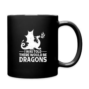 Dragon Dragon Design Mythical Creatures Fantasy - Full Colour Mug - black - Right