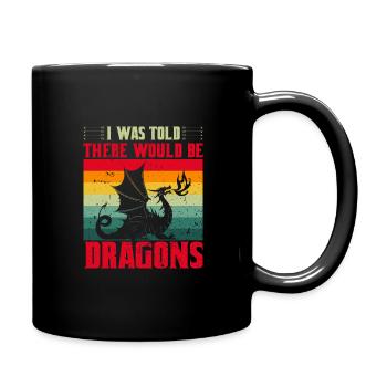 Dragon Dragon Design Mythical Creatures Fantasy - Full Colour Mug - black - Right