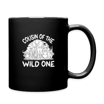 Safari Wildlife Africa the Big 5 Zoology - Full Colour Mug - black - Right