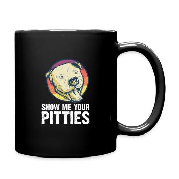 Pitbull Bulldog Terrier Chien Chien Chien Amoureux - Mug uni - noir - Droite