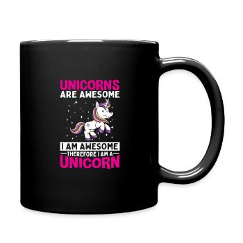 Les licornes sont géniales, je suis une licorne - Mug uni - noir - Droite