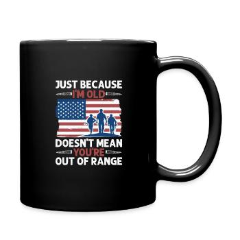 Ce n’est pas parce que je suis vieux que tu n’as plus de - Mug uni - noir - Droite