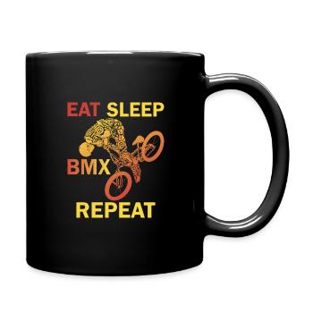 Eat Sleep Bmx Repeat Bicycle Racer - Mug uni - noir - Droite