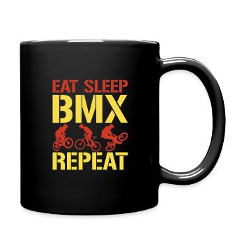 Eat Sleep Bmx Repeat Bicycle Racer - Mug uni - noir - Droite