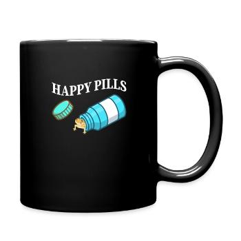 Lézard dragon barbu, drôle de reptile - Mug uni - noir - Droite