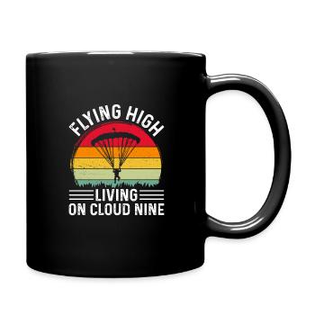 Skydiving Skydiving - Full Colour Mug - black - Right